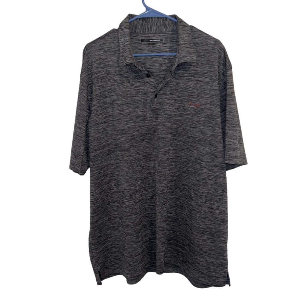 Greg Norman Heather Gray Golf Polo